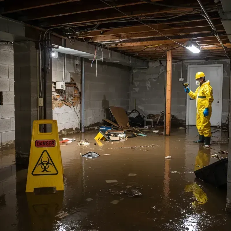 Flooded Basement Electrical Hazard in Magas Arriba, PR Property